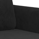 sofasæt 2 dele velour sort