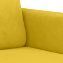 sofasæt 2 dele velour gul