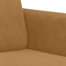 sofasæt 3 dele velour brun