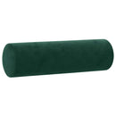 sofasæt 2 dele med puder velour mørkegrøn