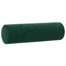 sofasæt 3 dele med puder velour mørkegrøn