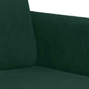 sofasæt 2 dele velour mørkegrøn