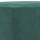 sofasæt 3 dele velour mørkegrøn