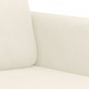 sofasæt 3 dele velour cremefarvet