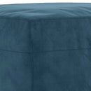 sofasæt 3 dele velour blå
