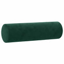 sofasæt 2 dele med puder velour mørkegrøn