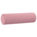 sofasæt 3 dele med puder velour lyserød