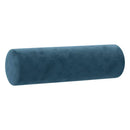 sofasæt 3 dele med puder velour blå