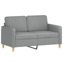 sofasæt 4 dele med puder stof lysegrå