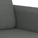 sofasæt 4 dele med puder stof mørkegrå
