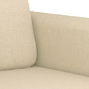 sofasæt 4 dele med puder stof cremefarvet