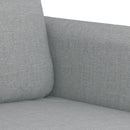 sofasæt 3 dele med puder stof lysegrå