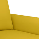 sofasæt 3 dele med hynder velour gul