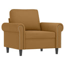 sofasæt 4 dele med hynder velour brun