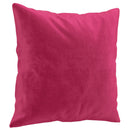 sofasæt 3 dele med puder velour vinrød