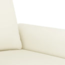 sofasæt 3 dele med puder velour cremefarvet