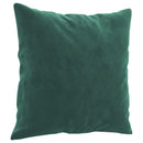 sofasæt 4 dele med puder velour mørkegrøn