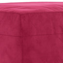sofasæt 4 dele med puder velour vinrød