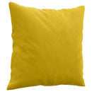 sofasæt 4 dele med puder velour gul