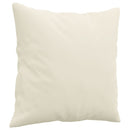 sofasæt 4 dele med puder velour cremefarvet