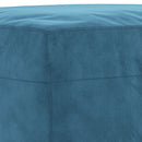 sofasæt 4 dele med puder velour blå