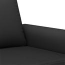 sofasæt 2 dele med puder velour sort