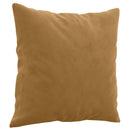 sofasæt 2 dele med puder velour brun