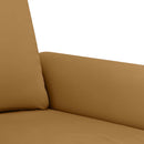 sofasæt 2 dele med puder velour brun