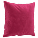 sofasæt 3 dele med puder velour vinrød