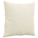 sofasæt 3 dele med puder velour cremefarvet