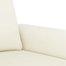 sofasæt 3 dele med puder velour cremefarvet
