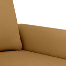 sofasæt 2 dele med hynder velour brun
