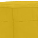 sofasæt 3 dele med hynder velour gul