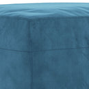 sofasæt 3 dele med hynder velour blå