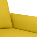 sofasæt 2 dele med puder velour gul