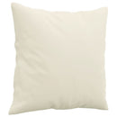 sofasæt 2 dele med puder velour cremefarvet