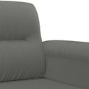 sofasæt 4 dele med hynder mikrofiberstof mørkegrå