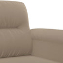 sofasæt 3 dele med puder mikrofiberstof gråbrun