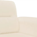sofasæt 3 dele med puder mikrofiberstof beige