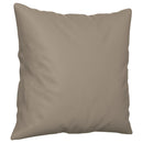 sofasæt 4 dele med puder mikrofiberstof gråbrun