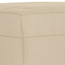 sofasæt 3 dele med hynder mikrofiberstof cremefarvet