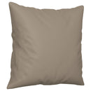 sofasæt 2 dele med puder mikrofiberstof gråbrun