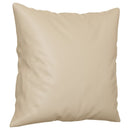 sofasæt 2 dele med puder mikrofiberstof cremefarvet