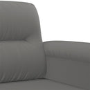 sofasæt 3 dele med puder mikrofiberstof mørkegrå