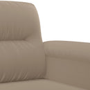 sofasæt 3 dele med puder mikrofiberstof gråbrun