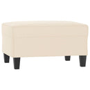 sofasæt 3 dele med puder mikrofiberstof beige