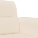 sofasæt 3 dele med puder mikrofiberstof beige