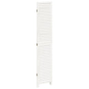 rumdeler 3 paneler massivt kejsertræ hvid