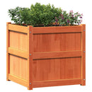 plantekasse 60x60x60 cm massivt fyrretræ gyldenbrun