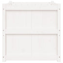 plantekasse 70x70x70 cm massivt fyrretræ hvid